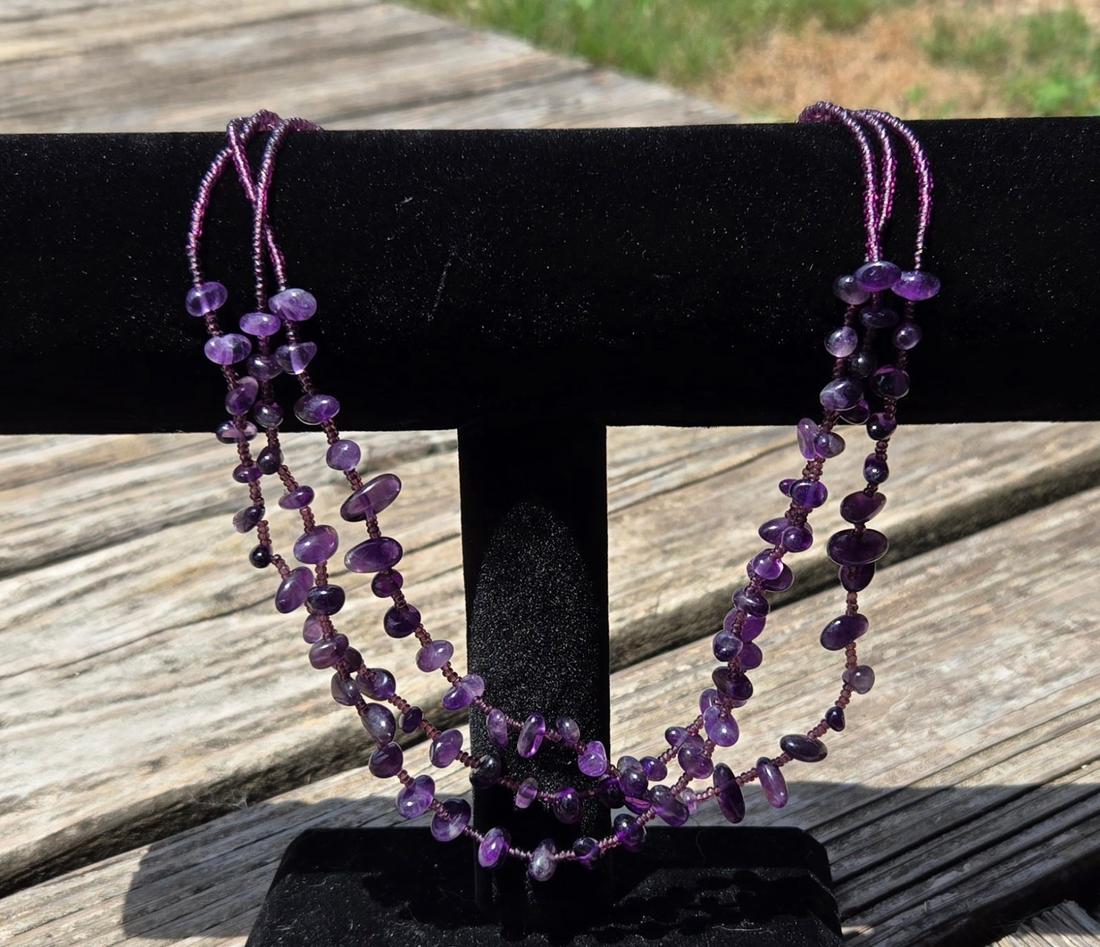 Gemstone Three-Tier Necklace — photo 1