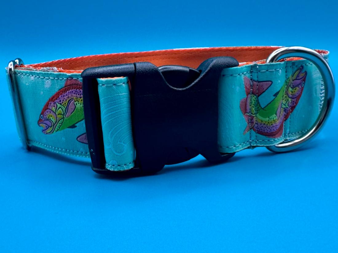 Rainbow Trout Dog Collar — photo 1