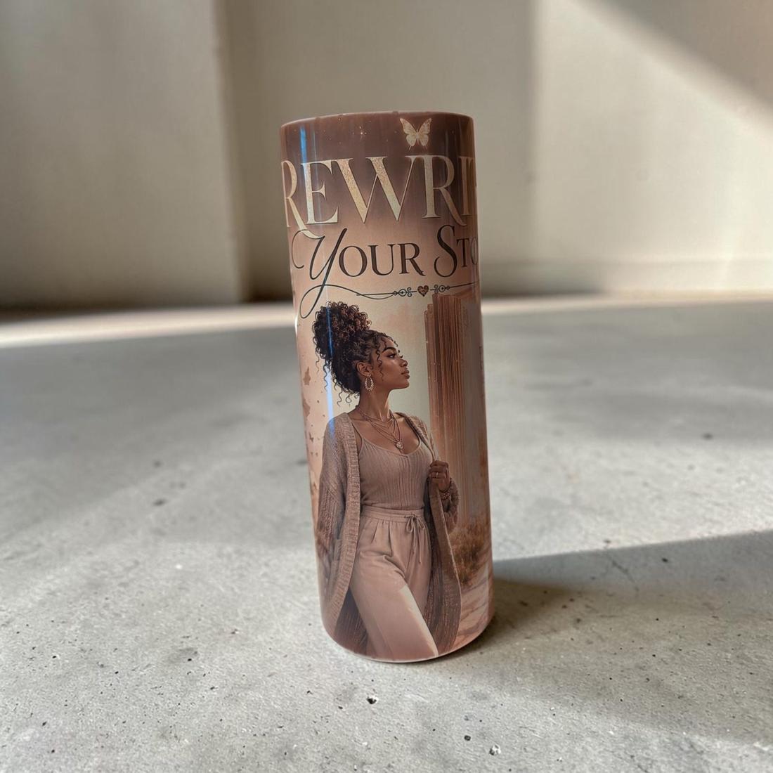 Rewrite your Story Sublimated 20oz Skinny Tumbler โ photo 1