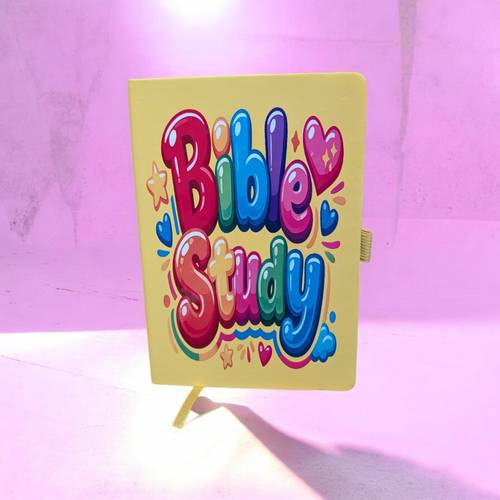 Vibrant Bible study vinyl journal