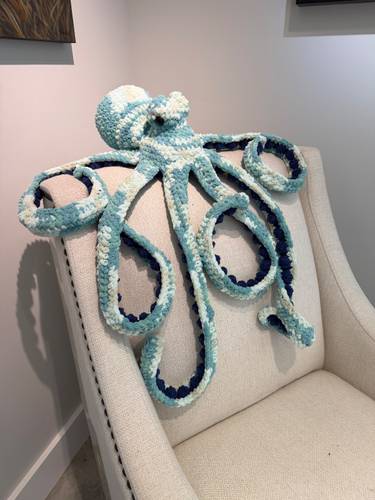 Hand made crochet anchor the octopus