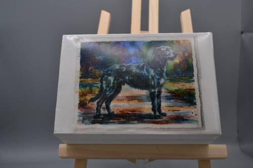 Custom Handcrafted Wooden Photo Keepsake Box Resin Art Memory Storage Gift