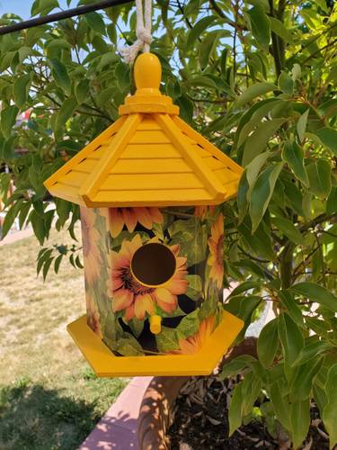 Hand crafted and decoupage Birdhouses,
