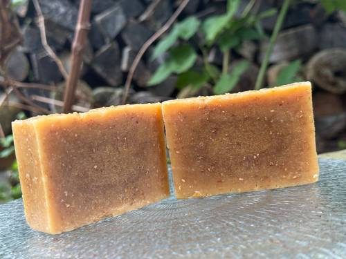 Honey, Oatmeal and Goat Milk Cold Process Soap - Handcrafted Farmhouse Bar