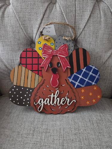 Patchwork Turkey Sign