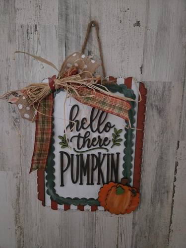 Hello Pumpkin Sign