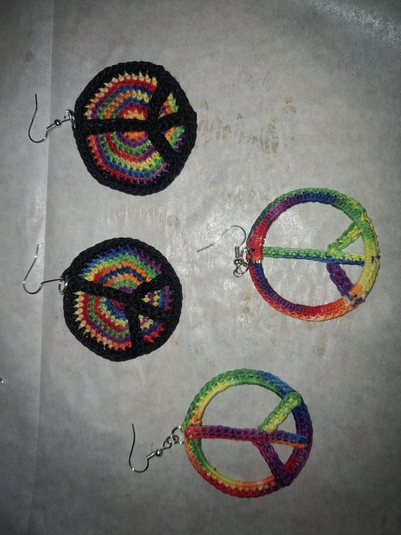 Peace earrings — photo 1