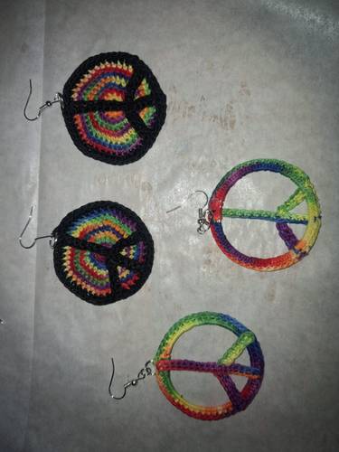 Peace earrings