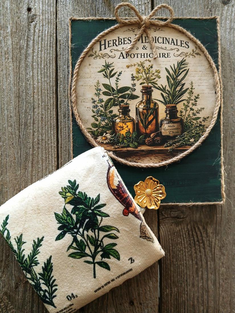Herbes Apothicaire Kitchen Towel Hanger — photo 1