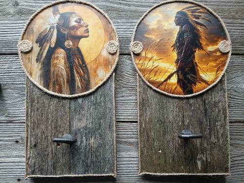 Rest of my days Native American Bathroom Towel Hanger Set