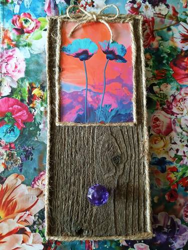 Psychedelic Poppies Jewelry Hanger
