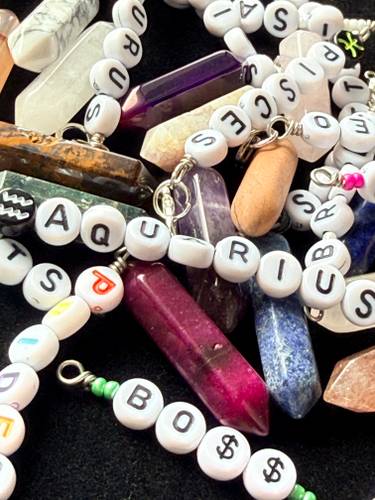 Personalized bead + chain bracelets