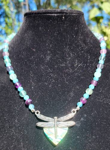 Dragonfly in abalone