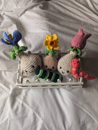 Handmade crochet Bulbs and Critters