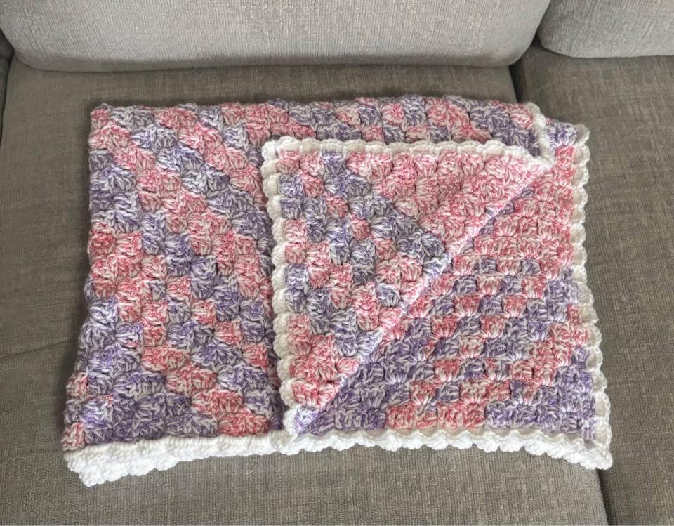 Hand-Crocheted Baby Blanket — photo 1