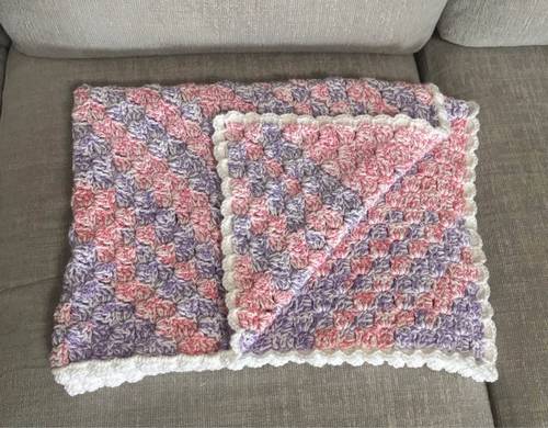 Hand-Crocheted Baby Blanket
